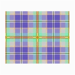 Blue And Yellow Plaid Small Glasses Cloth (2-Side)