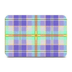 Blue And Yellow Plaid Plate Mats