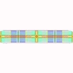 Blue And Yellow Plaid Small Bar Mats