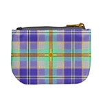 Blue And Yellow Plaid Mini Coin Purses Back