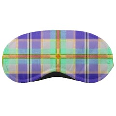 Blue And Yellow Plaid Sleeping Masks