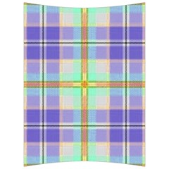 Blue And Yellow Plaid Back Support Cushion