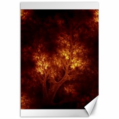 Artsy Brown Trees Canvas 12  X 18   by allthingseveryone