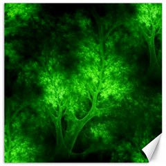 Artsy Bright Green Trees Canvas 20  X 20   by allthingseveryone