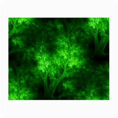 Artsy Bright Green Trees Small Glasses Cloth (2-side)