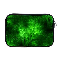 Artsy Bright Green Trees Apple Macbook Pro 17  Zipper Case by allthingseveryone