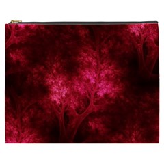 Artsy Red Trees Cosmetic Bag (xxxl)  by allthingseveryone