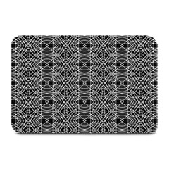 Black And White Ethnic Pattern Plate Mats by dflcprints