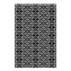 Black And White Ethnic Pattern Shower Curtain 48  X 72  (small)  by dflcprints