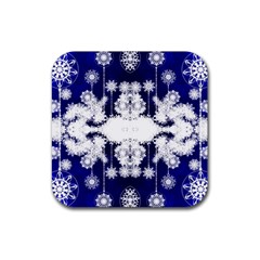 The Effect Of Light  Very Vivid Colours  Fragment Frame Pattern Rubber Square Coaster (4 Pack)  by Celenk