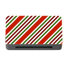 Christmas Color Stripes Memory Card Reader With Cf by Celenk