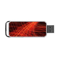 A Christmas Light Painting Portable Usb Flash (one Side) by Celenk