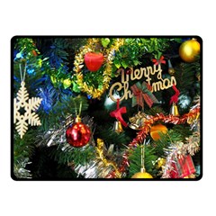 Decoration Christmas Celebration Gold Double Sided Fleece Blanket (small)  by Celenk