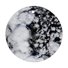 Earth Right Now Round Ornament (two Sides) by Celenk