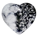 Earth Right Now Heart Ornament (Two Sides) Front