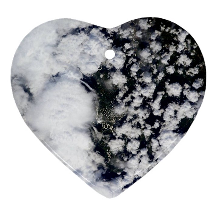 Earth Right Now Heart Ornament (Two Sides)
