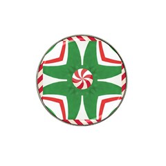 Candy Cane Kaleidoscope Hat Clip Ball Marker by Celenk