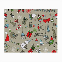 Beautiful Design Christmas Seamless Pattern Small Glasses Cloth (2-side)