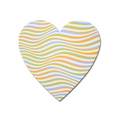 Art Abstract Colorful Colors Heart Magnet by Celenk