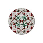 Christmas Paper Magnet 3  (Round) Front