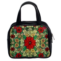 Calsidyrose Groovy Christmas Classic Handbags (2 Sides) by Celenk