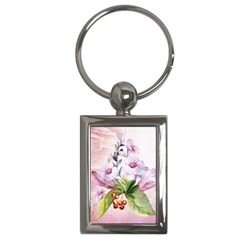 Wonderful Flowers, Soft Colors, Watercolor Key Chains (rectangle)  by FantasyWorld7