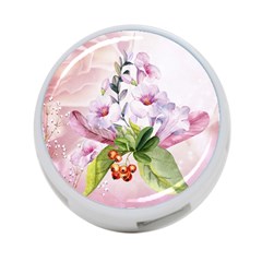 Wonderful Flowers, Soft Colors, Watercolor 4-port Usb Hub (two Sides)  by FantasyWorld7