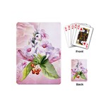 Wonderful Flowers, Soft Colors, Watercolor Playing Cards (Mini)  Back