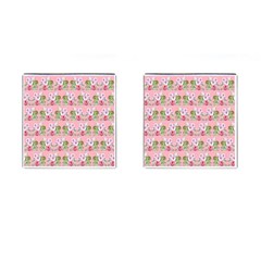 Floral Pattern Cufflinks (square) by SuperPatterns