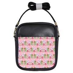 Floral Pattern Girls Sling Bags by SuperPatterns