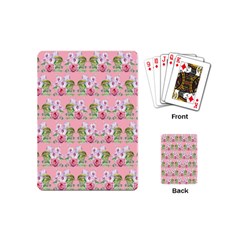 Floral Pattern Playing Cards (mini)  by SuperPatterns