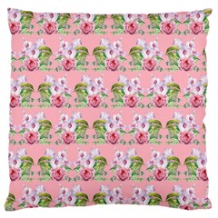 Floral Pattern Large Cushion Case (one Side) by SuperPatterns