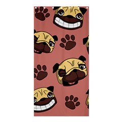 Happy Pugs Shower Curtain 36  X 72  (stall) 