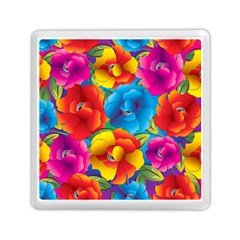 Neon Colored Floral Pattern Memory Card Reader (square)  by Bigfootshirtshop