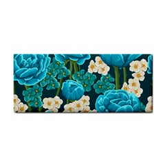 Light Blue Roses And Daisys Cosmetic Storage Cases by Bigfootshirtshop