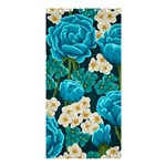 Light Blue Roses And Daisys Shower Curtain 36  x 72  (Stall)  Curtain(36 X72 ) - 33.26 x66.24  Curtain(36 X72 )