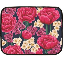 Pink Roses And Daisies Fleece Blanket (mini) by Bigfootshirtshop