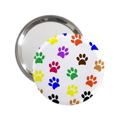 Pawprints Paw Prints Paw Animal 2 25  Handbag Mirrors by Celenk