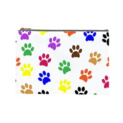 Pawprints Paw Prints Paw Animal Cosmetic Bag (large)  by Celenk