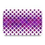 Pattern Square Purple Horizontal Plate Mats 18 x12  Plate Mat