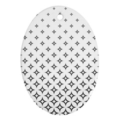 Star Pattern Decoration Geometric Ornament (oval) by Celenk