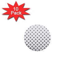 Star Pattern Decoration Geometric 1  Mini Buttons (10 Pack)  by Celenk