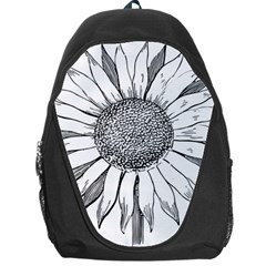 Sunflower Flower Line Art Summer Backpack Bag by Celenk