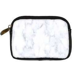 Marble Texture White Pattern Digital Camera Cases by Celenk