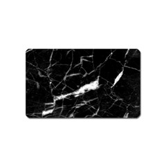 Black Texture Background Stone Magnet (name Card)