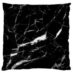 Black Texture Background Stone Large Cushion Case (two Sides) by Celenk