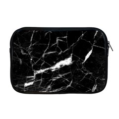 Black Texture Background Stone Apple Macbook Pro 17  Zipper Case by Celenk