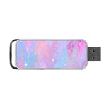 Space Psychedelic Colorful Color Portable USB Flash (Two Sides) Back