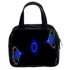 Lightning Kaleidoscope Art Pattern Classic Handbags (2 Sides)