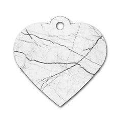 White Background Pattern Tile Dog Tag Heart (one Side) by Celenk